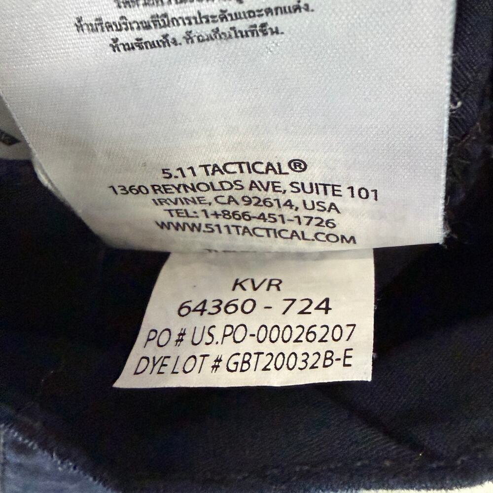5.11 Tactical Taclite Pro Ripstop Pant 14 Dark Blue Rugged Utility Cargo Work - Picture 14 of 15